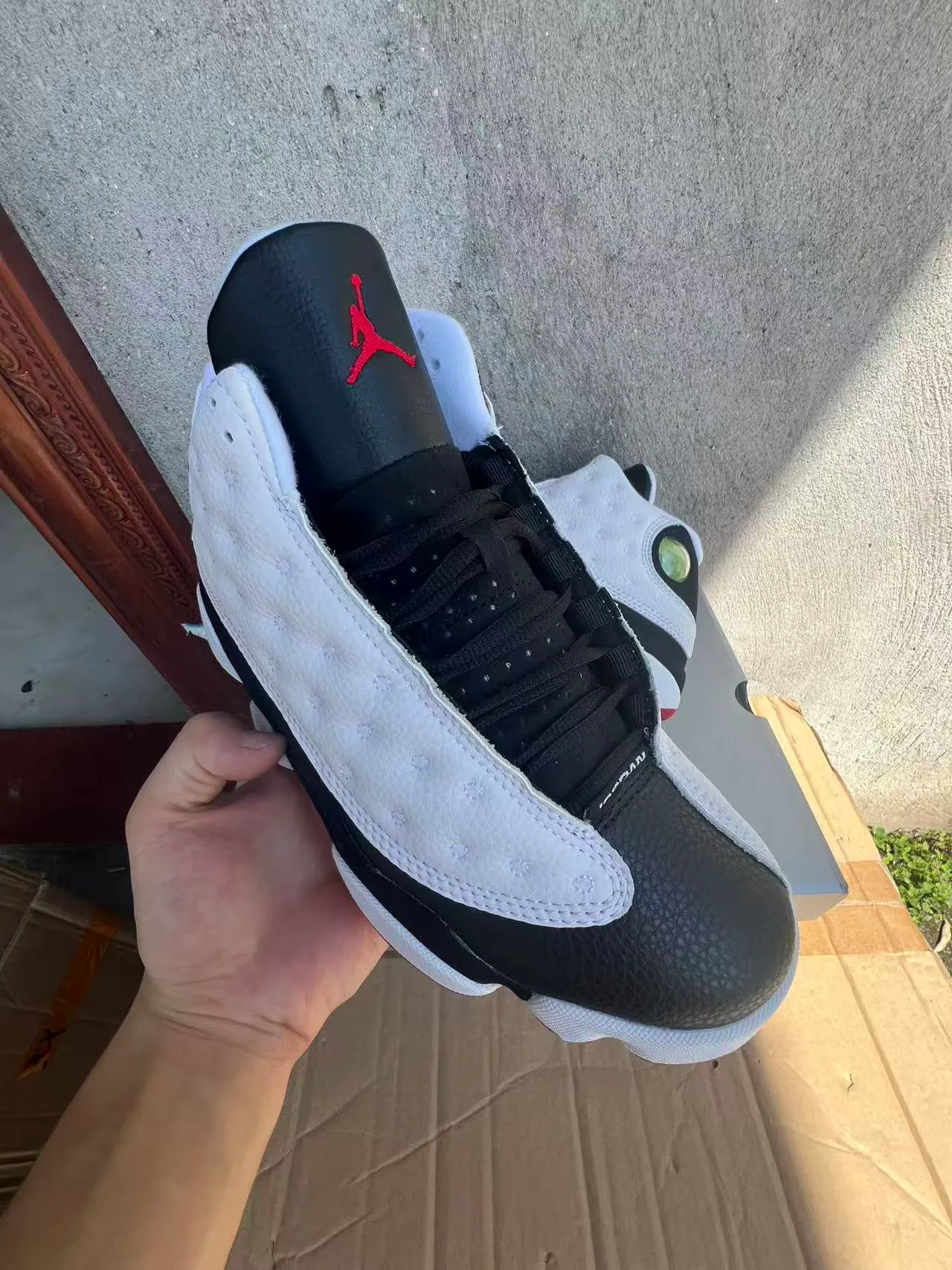 Air Jordan 13 White Black Red Basketball Shoes 2