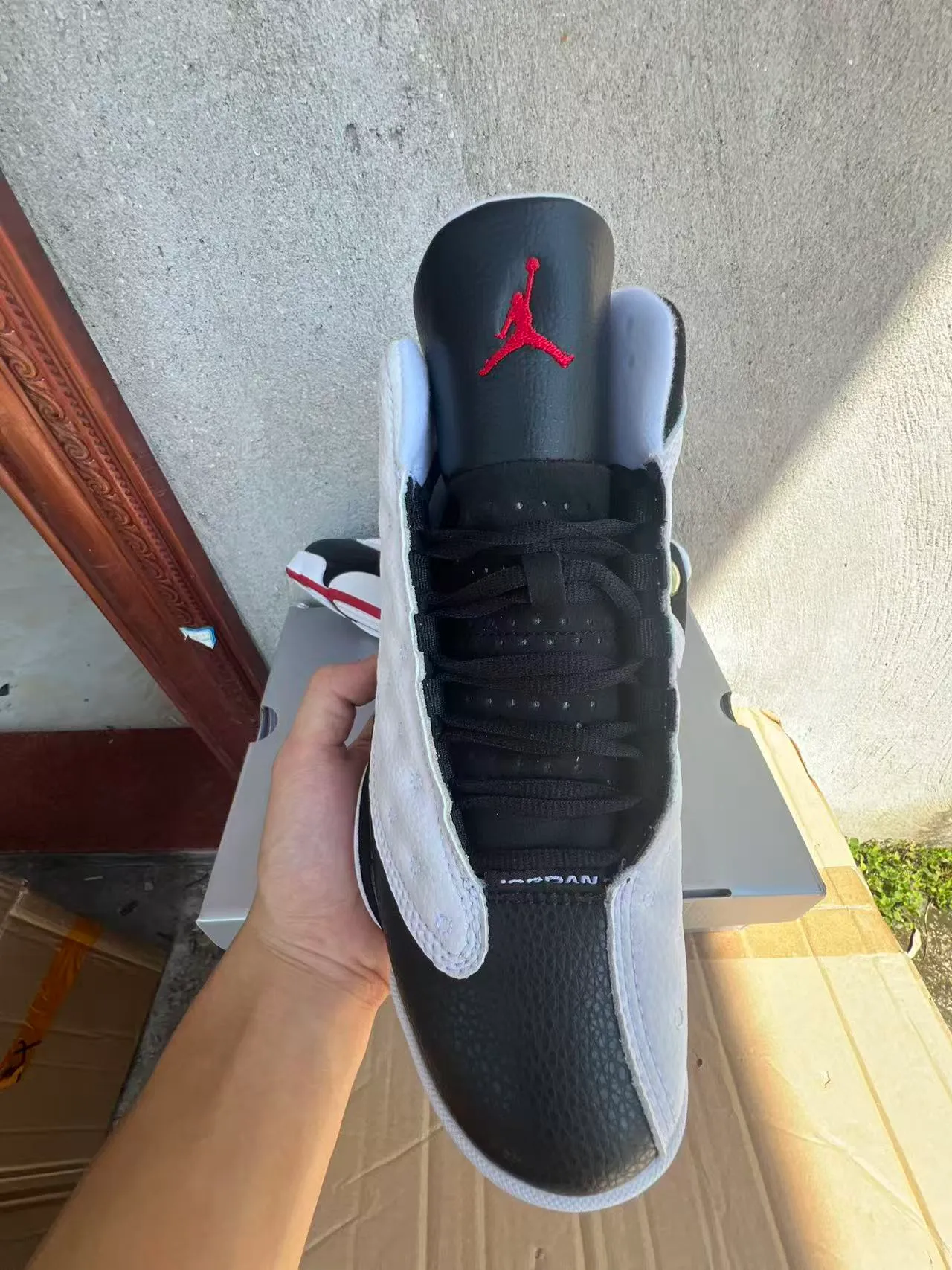 Air Jordan 13 White Black Red Basketball Shoes 3
