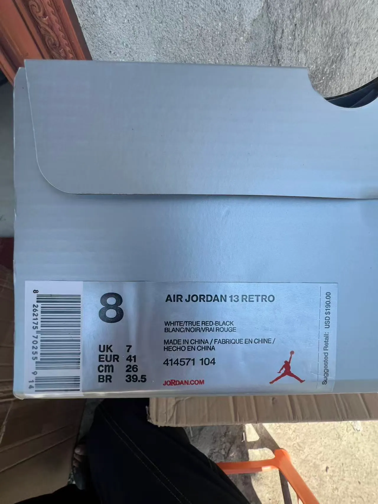 Air Jordan 13 White Black Red Basketball Shoes 10
