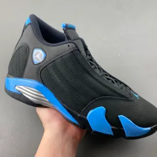 Air Jordan 14 Black Blue Basketball Shoes