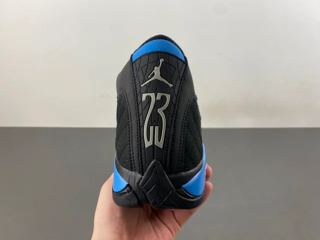 Air Jordan 14 Black Blue Basketball Shoes 4