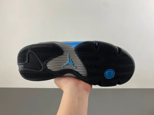 Air Jordan 14 Black Blue Basketball Shoes 9