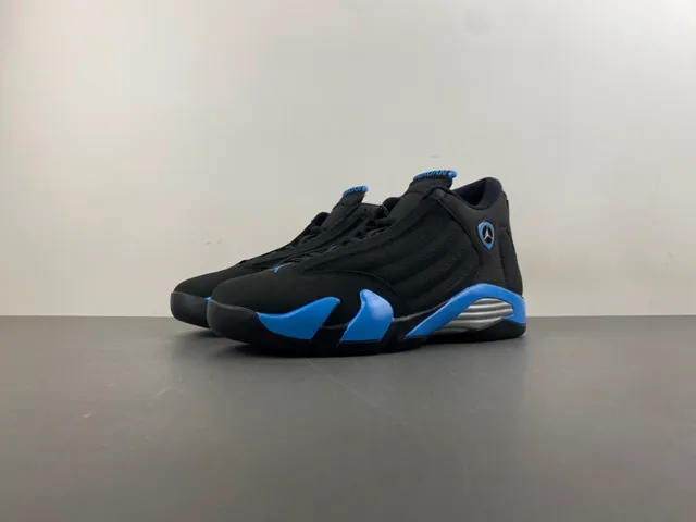 Air Jordan 14 Black Blue Basketball Shoes 10