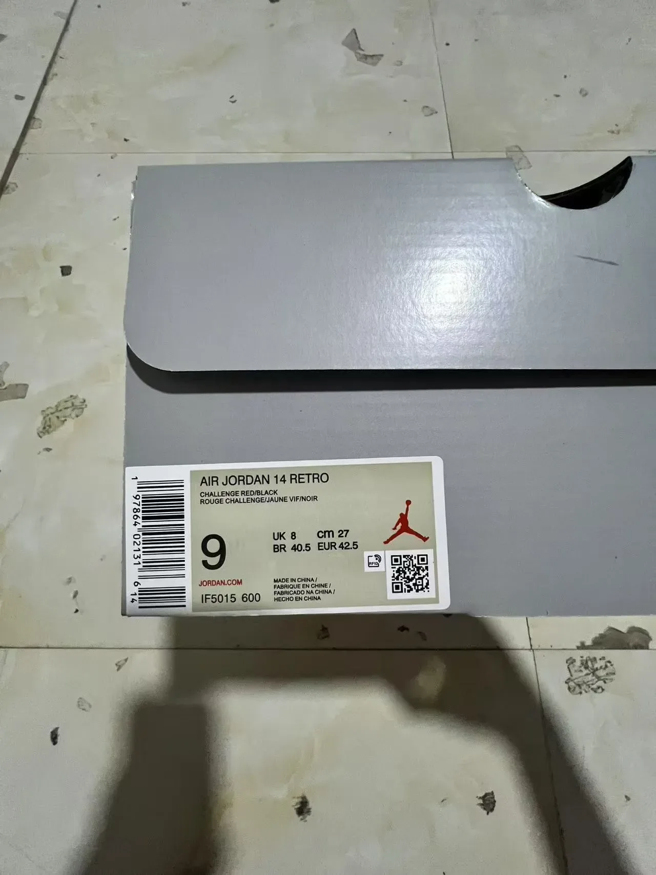 Air Jordan 14 فيراري ريد سويد ألياف الكربون حذاء كرة السلة 10