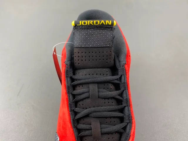 Air Jordan 14 Red Black Ferrari Collaboration Basketball Shoes 6