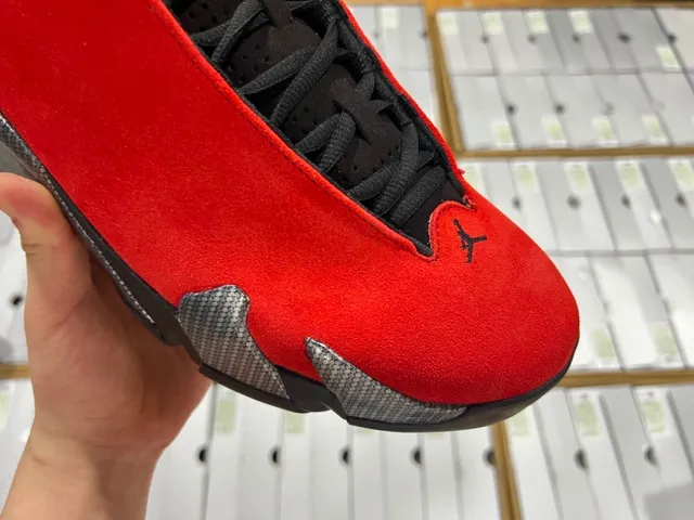 Air Jordan 14 Red Black Ferrari Collaboration Basketball Shoes 11