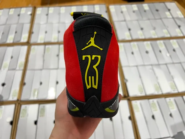 Air Jordan 14 Red Black Ferrari Collaboration Basketball Shoes 13
