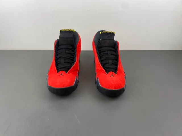 Air Jordan 14 Red Black Ferrari Collaboration Basketball Shoes 18