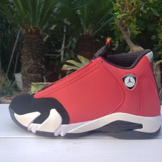 Air Jordan 14 Red Black White Basketball Shoes