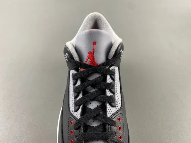 Air Jordan 3 Black Cement Elephant Print Basketball Shoes 5