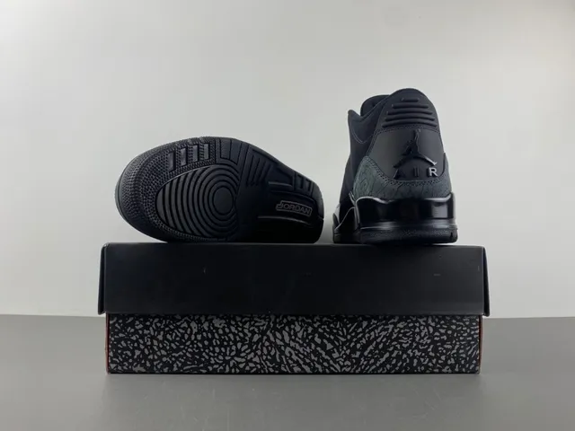 Air Jordan 3 Black Elephant Print Basketball Shoes 16