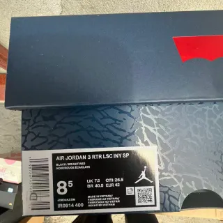 Air Jordan 3 Black Gray Textured Upper Basketball Shoes