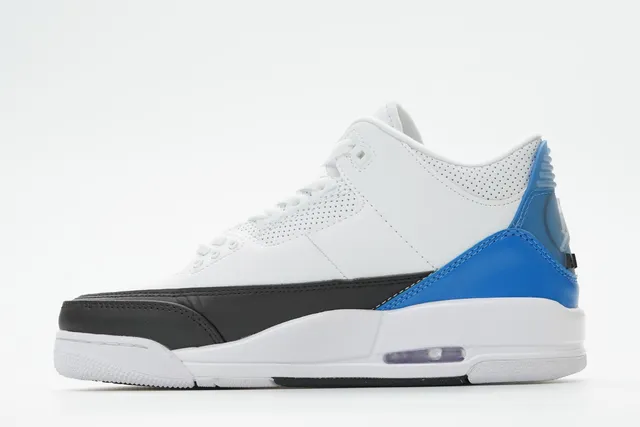 Air Jordan 3 Fragment Design White Black Blue Basketball Shoes 9