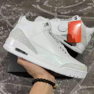 Air Jordan 3 白色大象印花篮球鞋