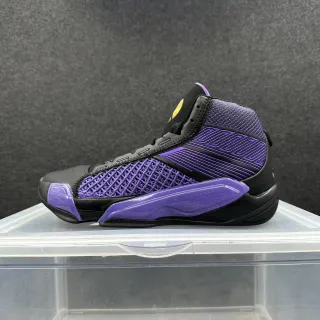 Air Jordan 34 Black Purple High-Top Knit Upper Basketball Shoes