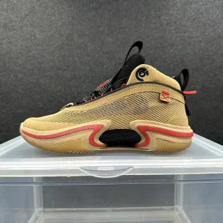Air Jordan 34 Tan Red Black Basketball Shoes