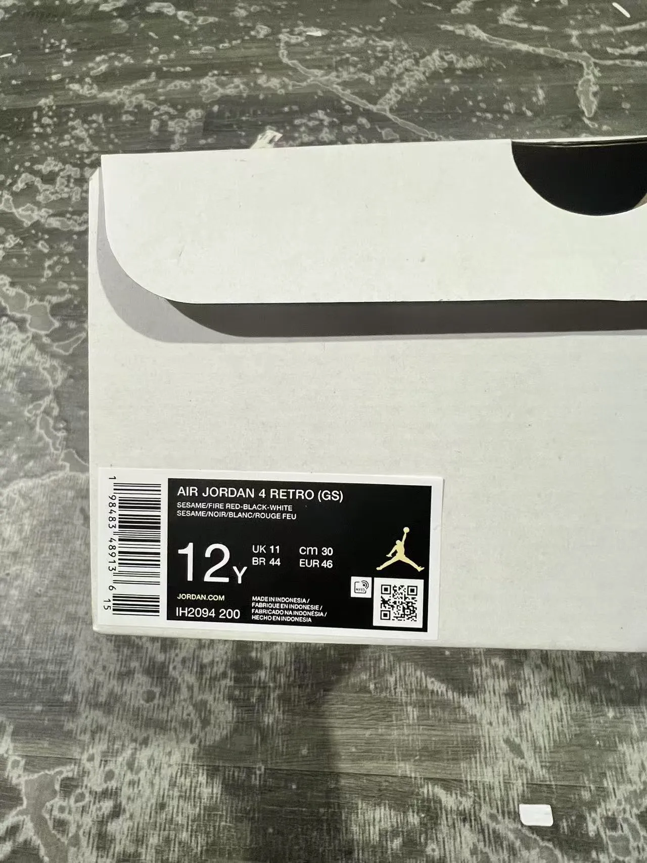 Air Jordan 4 Beige Black Red Basketball Shoes 10