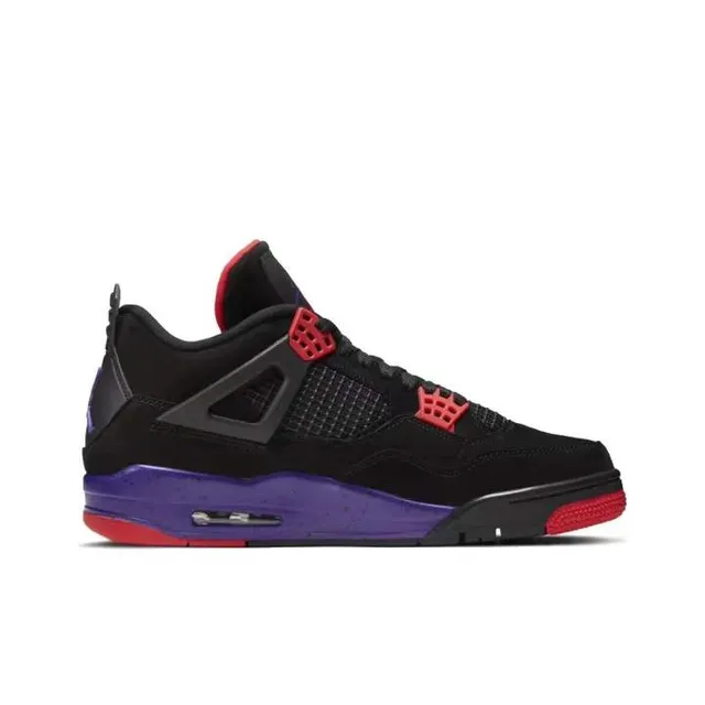 Air Jordan 4 Black Red Purple Basketball Shoes 5