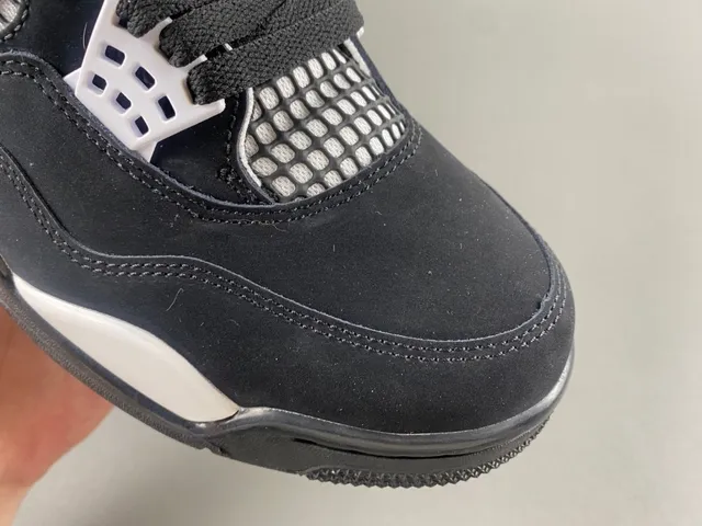 Air Jordan 4 Black White Basketball Shoes 2