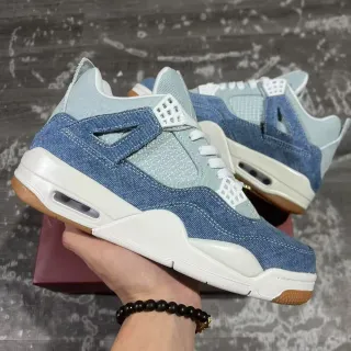 Air Jordan 4 Denim Blue White Gum Basketball Shoes