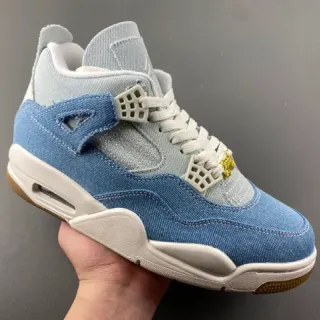 Air Jordan 4 Denim Blue White Gum Basketball Shoes