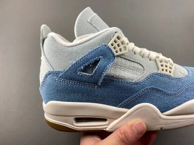 Air Jordan 4 Denim Blue White Gum Basketball Shoes 3