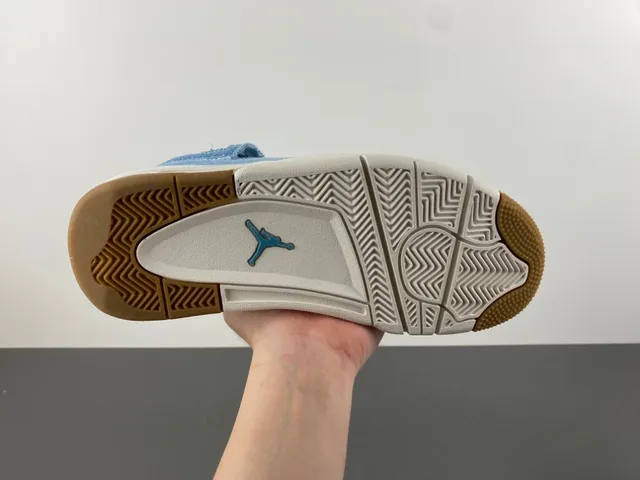 Air Jordan 4 Denim Blue White Gum Basketball Shoes 9