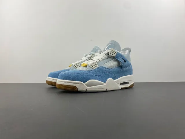 Air Jordan 4 Denim Blue White Gum Basketball Shoes 10