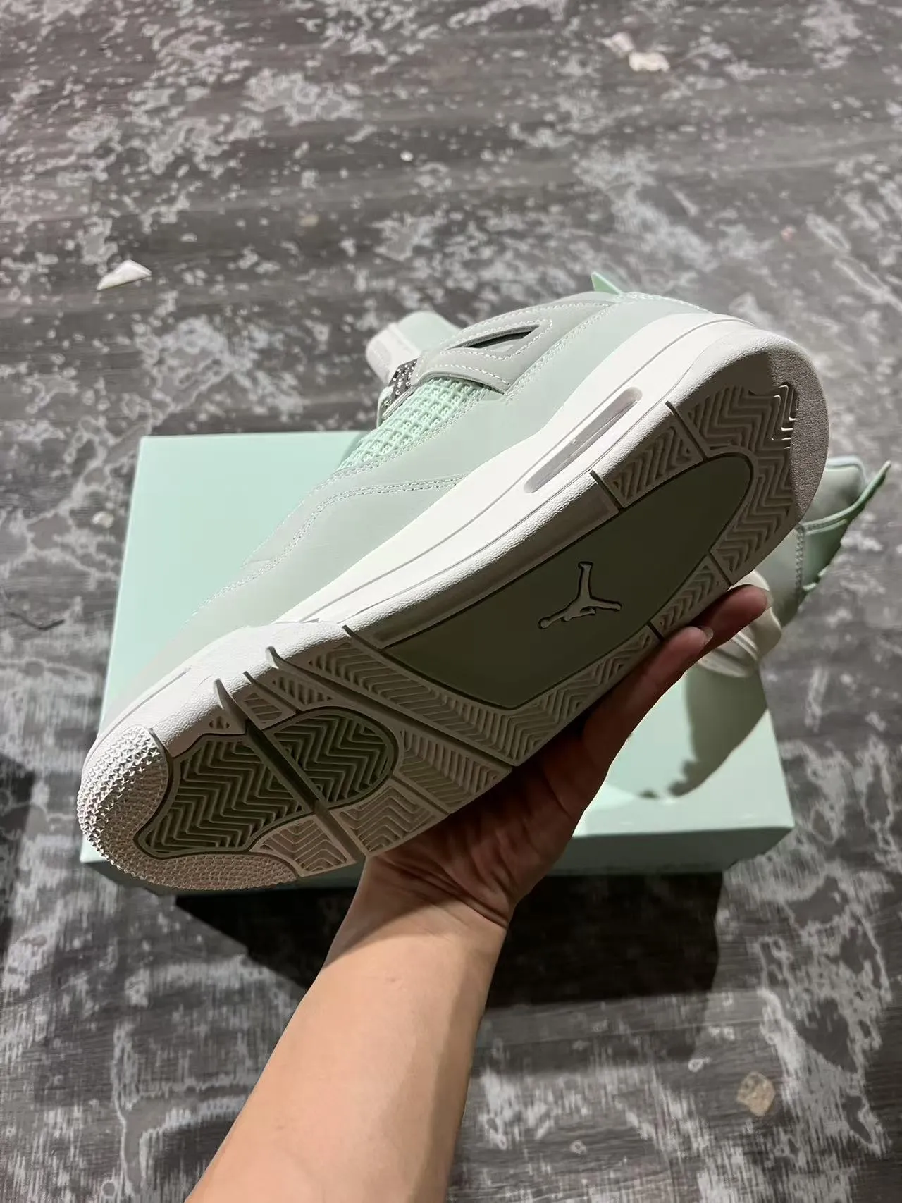 Air Jordan 4 Mint Green Basketball Shoes 6