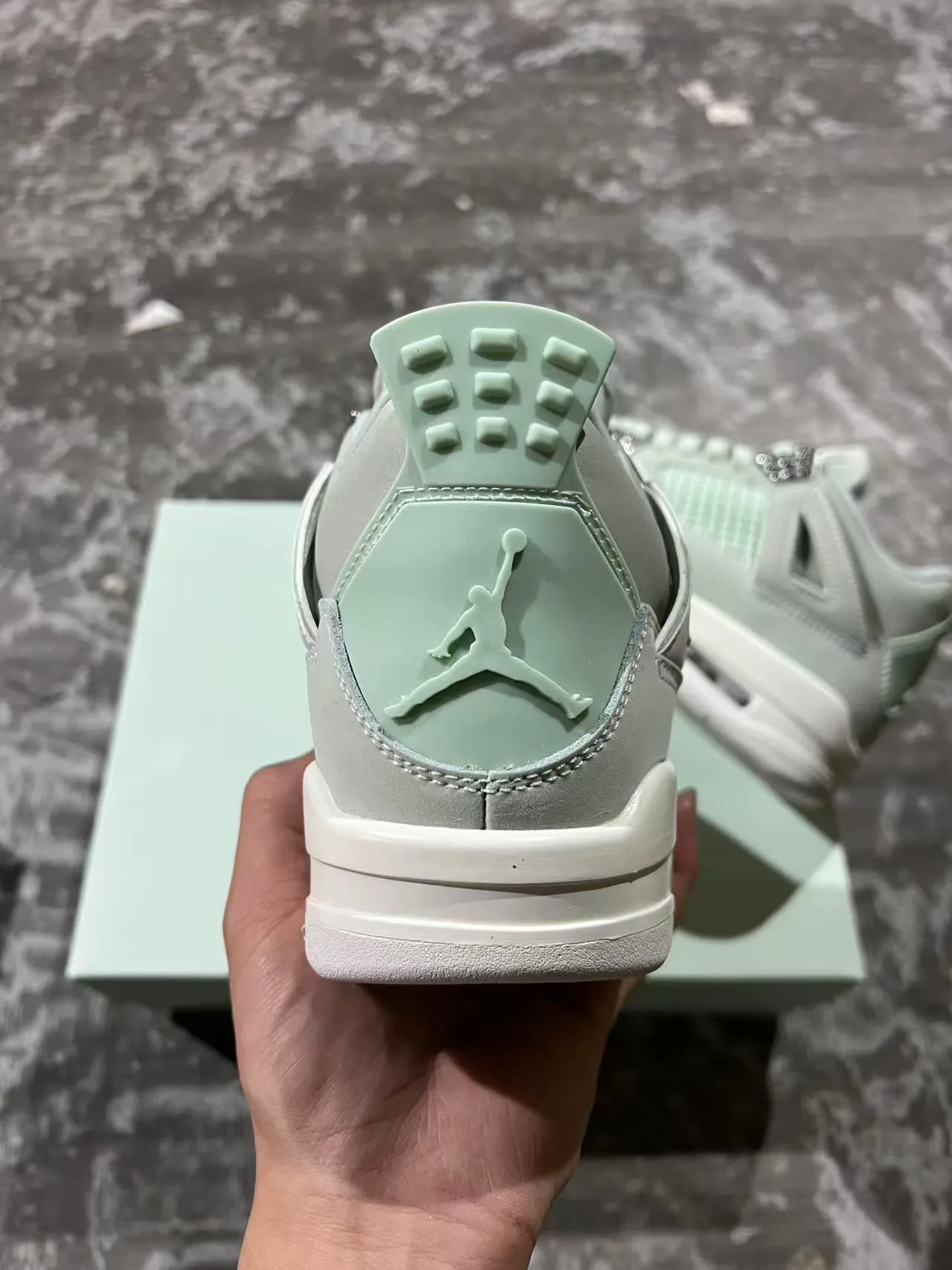 Air Jordan 4 Mint Green Basketball Shoes 8