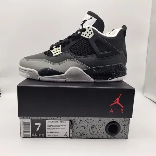 Air Jordan 4 Retro Black White Cool Grey Basketball Shoes