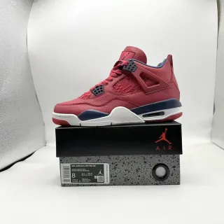 Air Jordan 4 Retro SE Gym Red Obsidian White Basketball Shoes