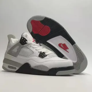Air Jordan 4 白黑红 篮球鞋