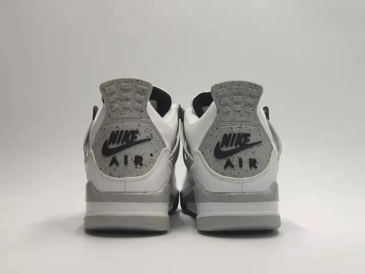 Air Jordan 4 Blanc Noir Rouge Chaussures de Basket 3