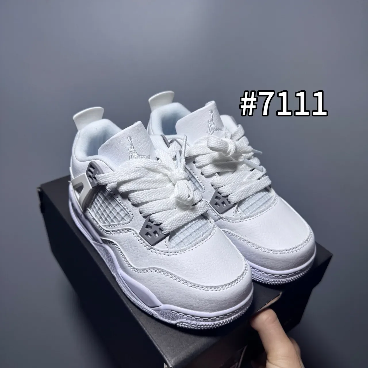 Air Jordan 4 White Pink Green Blue Lifestyle Sneakers 17