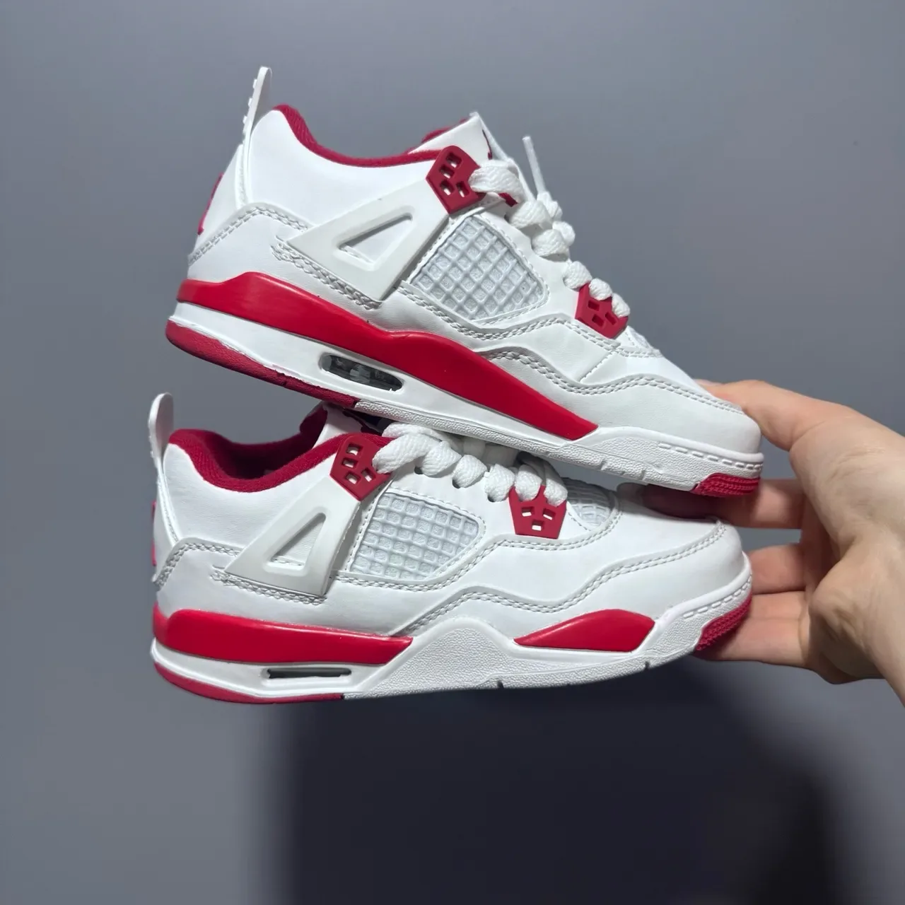 Air Jordan 4 White Pink Green Blue Lifestyle Sneakers 22