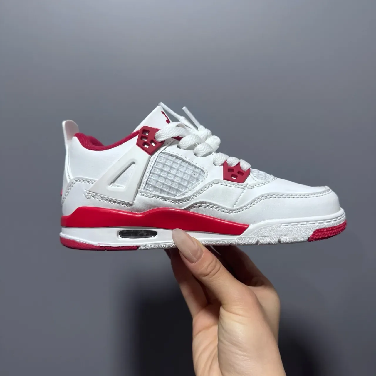 Air Jordan 4 White Pink Green Blue Lifestyle Sneakers 24