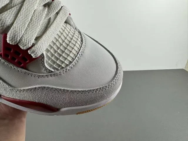 Air Jordan 4 White Red Gum Basketball Shoes 2