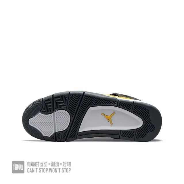 Air Jordan 4 Jaune Noir Blanc Chaussures de Basketball 2