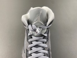 Air Jordan 5 Gray and Light Blue Basketball Shoes 6