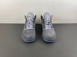 Air Jordan 5 Gray and Light Blue Basketball Shoes 11