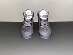 Air Jordan 5 Gray and Light Blue Basketball Shoes 12