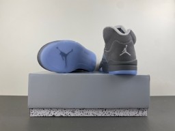 Air Jordan 5 Gray and Light Blue Basketball Shoes 17