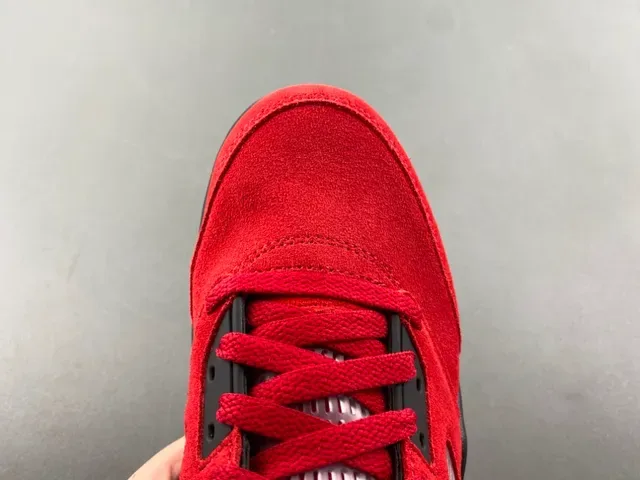 Air Jordan 5 Vermelho Preto Azul Claro Tênis de Basquete 5