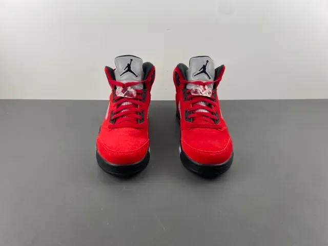 Air Jordan 5 Vermelho Preto Azul Claro Tênis de Basquete 11