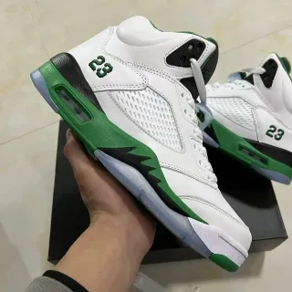 Air Jordan 5 白绿黑篮球鞋