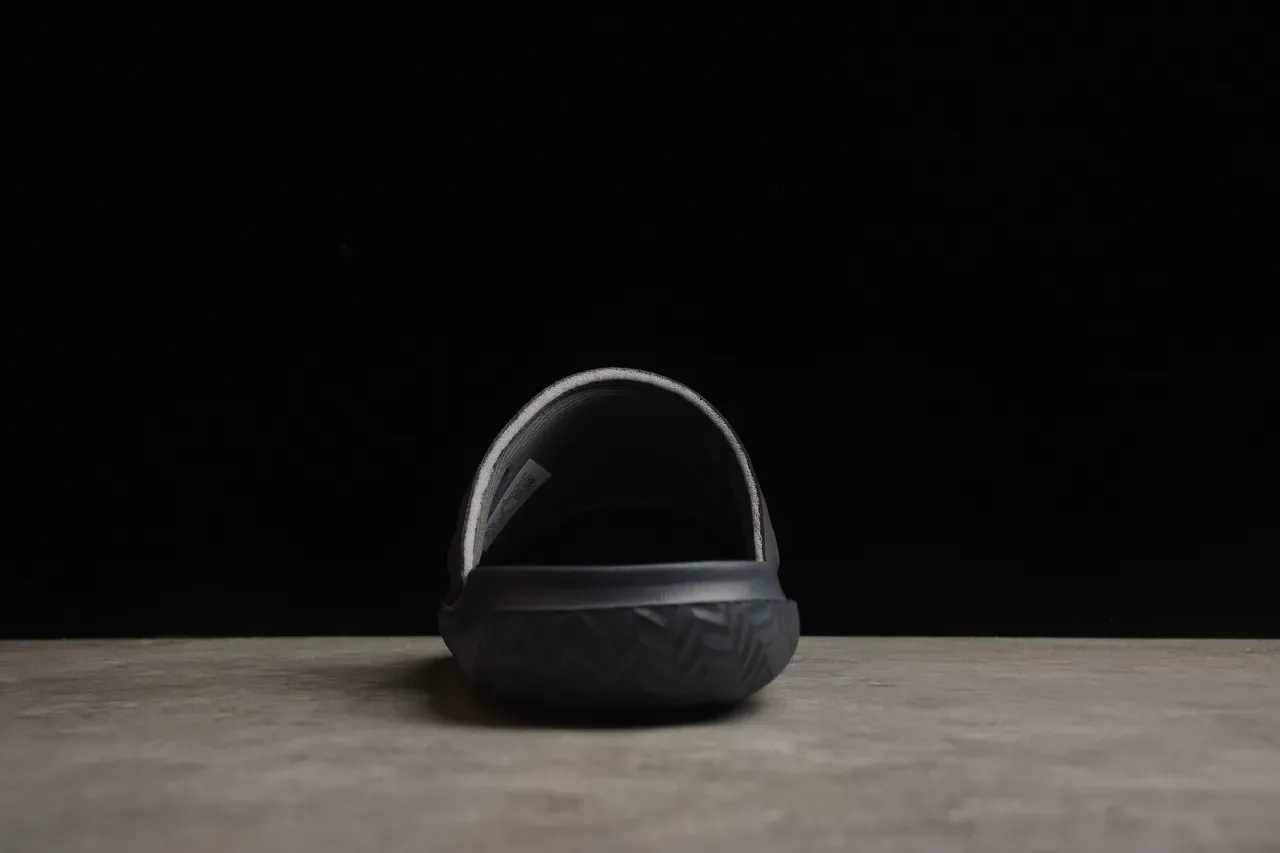 Air Jordan Black Gray Single-Strap Molded Footbed Slippers 8