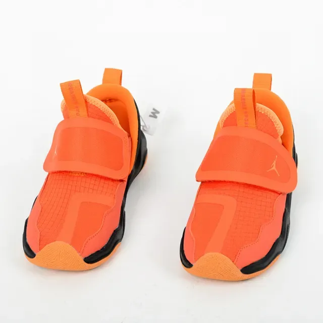 Sneakers lifestyle sans lacets Air Jordan à semelle intermédiaire ondulée orange et noir 6