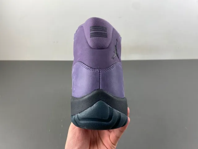 Air Jordan Purple Black High-Top Suede Upper Basketball Shoes 4