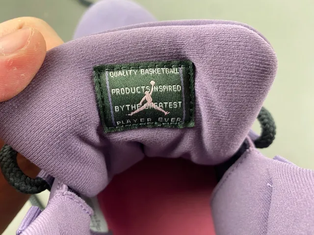 Air Jordan Purple Black High-Top Suede Upper Basketball Shoes 7